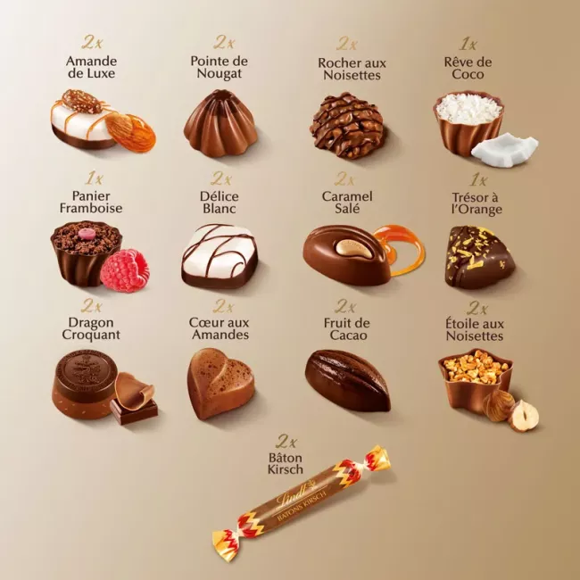 Chocolates Lindt Swiss luxury selection 230g